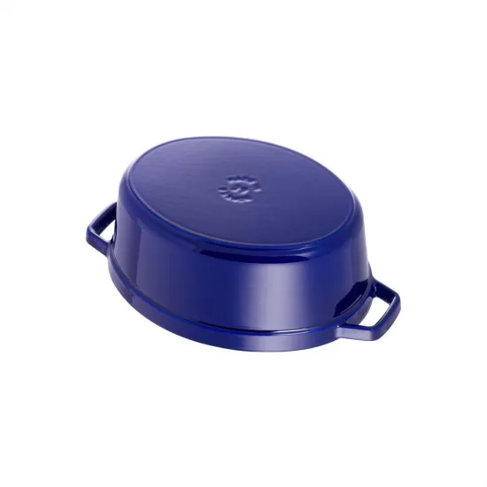 Staub öntöttvas edény | sötétkék | ovális 29 cm | 4,2l Staub öntöttvas edény | sötétkék | ovális 29 cm | 4,2l