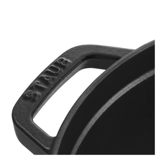 Staub öntöttvas edény | fekete | kerek | 34 cm | 12,6 l