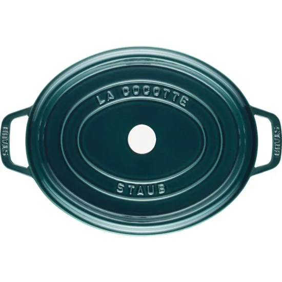 Staub öntöttvas edény | türkiz | ovális 31 cm | 5,5l Staub öntöttvas edény | türkiz | ovális 31 cm | 5,5l