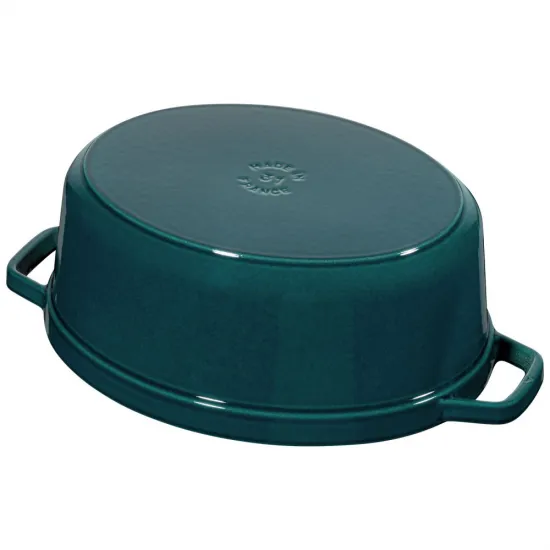 Staub öntöttvas edény | türkiz | ovális 31 cm | 5,5l Staub öntöttvas edény | türkiz | ovális 31 cm | 5,5l