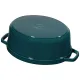 Staub öntöttvas edény | türkiz | ovális 31 cm | 5,5l Staub öntöttvas edény | türkiz | ovális 31 cm | 5,5l