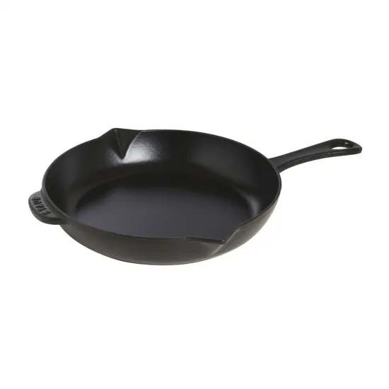 Staub öntöttvas serpenyő| fekete | kerek | 26 cm Staub öntöttvas serpenyő| fekete | kerek | 26 cm