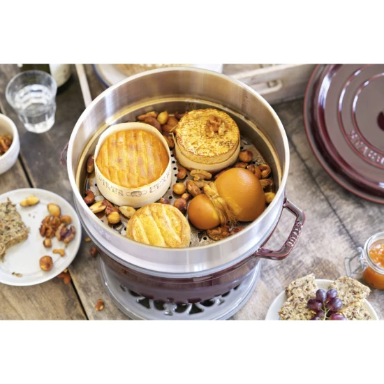 Staub  | párolóbetét kerek | 26 cm | rozsdamentes acél | ezüst színű