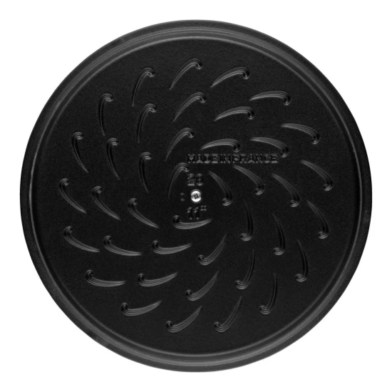 Staub Braisers | multifunkciós mély serpenyő kerek 24 cm  szürke 24 cm | kerek | öntöttvas | grafitszürke