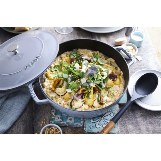 Staub Braisers | multifunkciós mély serpenyő kerek 24 cm  szürke 24 cm | kerek | öntöttvas | grafitszürke