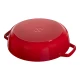 Staub Braisers | mély serpenyő fedővel 28 cm | kerek | öntöttvas | cherry