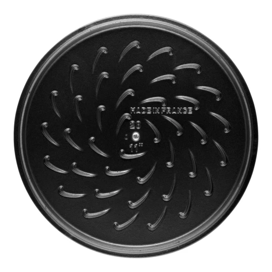 Staub Braisers | mély serpenyő fedővel 28 cm | kerek | öntöttvas | cherry