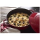 Staub Braisers | mély serpenyő fedővel 24 cm | kerek | öntöttvas | cherry