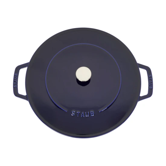 Staub Braisers | univerzális serpenyő fedővel 28 cm | kerek | öntöttvas | sötétkék