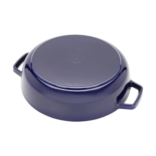 Staub Braisers | univerzális serpenyő fedővel 28 cm | kerek | öntöttvas | sötétkék