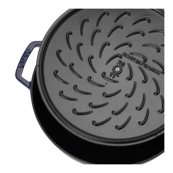 Staub Braisers | univerzális serpenyő fedővel 28 cm | kerek | öntöttvas | sötétkék