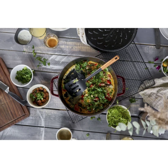 Staub Braisers | univerzális serpenyő fedővel 28 cm | kerek | öntöttvas | gránátvörös