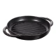 Staub Grillserpenyők | grillserpenyő 23 cm | kerek | öntöttvas | fekete