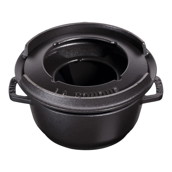 Staub Specialties | Fondü szett 16 cm | kerek | öntöttvas | fekete