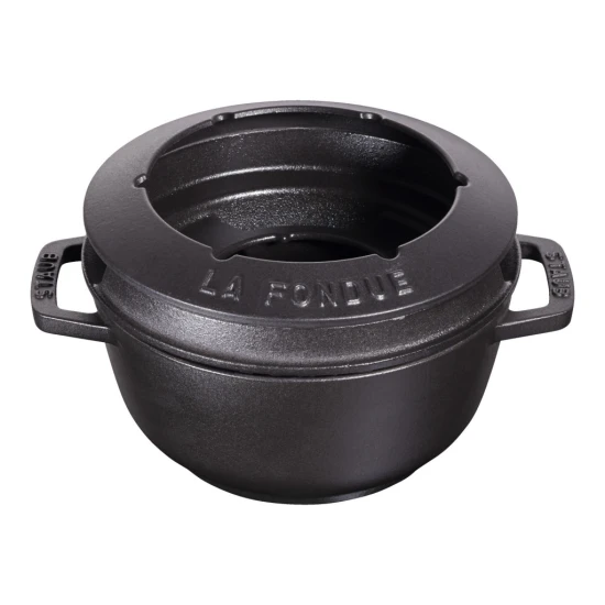 Staub Specialties | Fondü szett 18 cm | kerek | öntöttvas | fekete