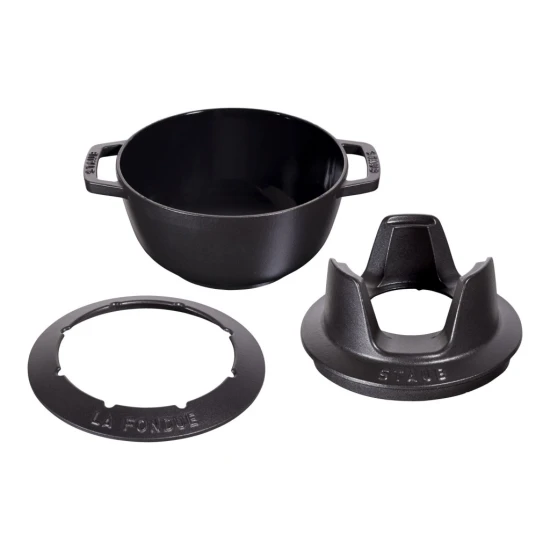 Staub Specialties | Fondü szett 20 cm | kerek | öntöttvas | fekete