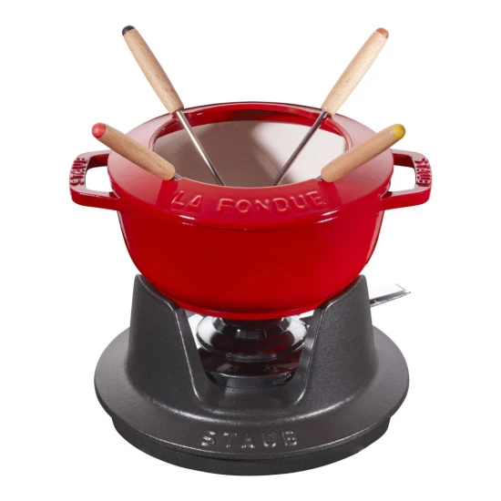 Staub Specialties | Fondü szett 16 cm | kerek | öntöttvas | cherry