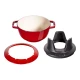 Staub Specialties | Fondü szett 20 cm | kerek | öntöttvas | cherry