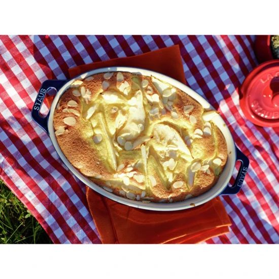 Staub sütőtál | kék | kerámia | ovális 28,2x17 cm