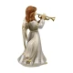 Devout Trumpet Player angyal kerámia  20 cm
