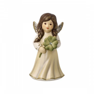 Goebel Mennyei hírnök porcelán angyalka pezsgő 8,5 cm,