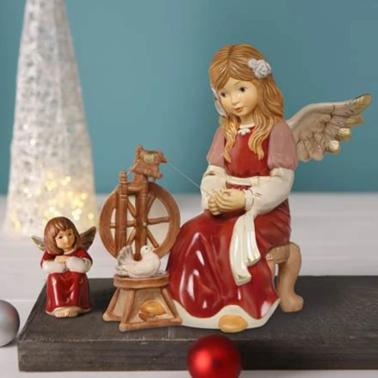 Magical Spinning Wheel angyal kerámia  .5 cm