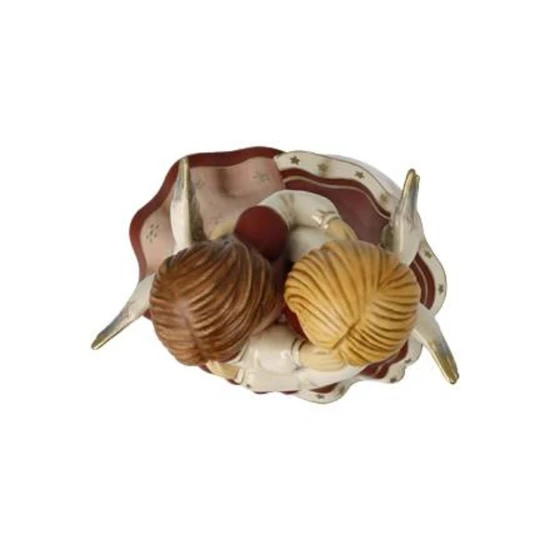 Merry Christmas angyal kerámia zenélő 15.5 cm