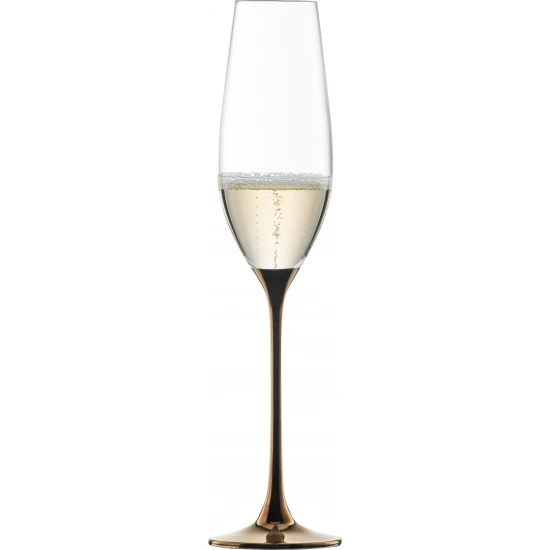 Eisch CHAMPAGNE EXCLUSIV 2 db pezsgőspohár réz díszdobozban 2,1dl 265 mm Eisch CHAMPAGNE EXCLUSIV 2 db pezsgőspohár réz díszdobozban 2,1dl 265 mm