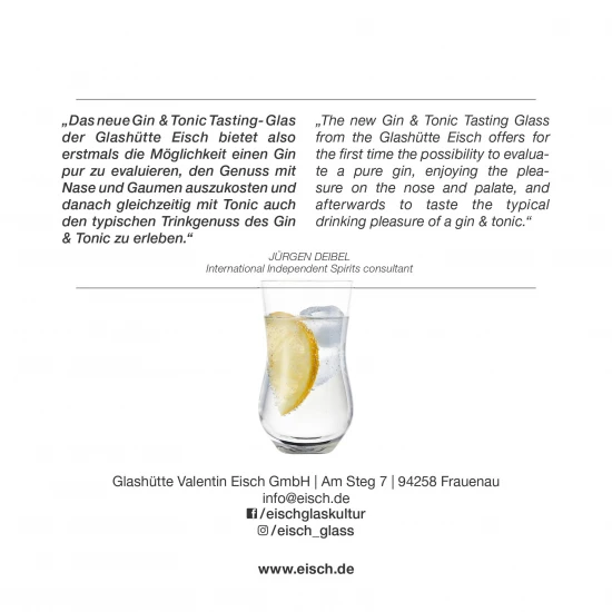 Eisch SPIRITS EXCLUSIV 2 db Gin & Tonic pohár díszhengerben 1,7dl 107 mm