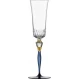 Eisch CHAMPAGNE EXCLUSIV pezsgőspohár kék díszhengerben 2,5dl 280 mm Eisch CHAMPAGNE EXCLUSIV pezsgőspohár kék díszhengerben 2,5dl 280 mm