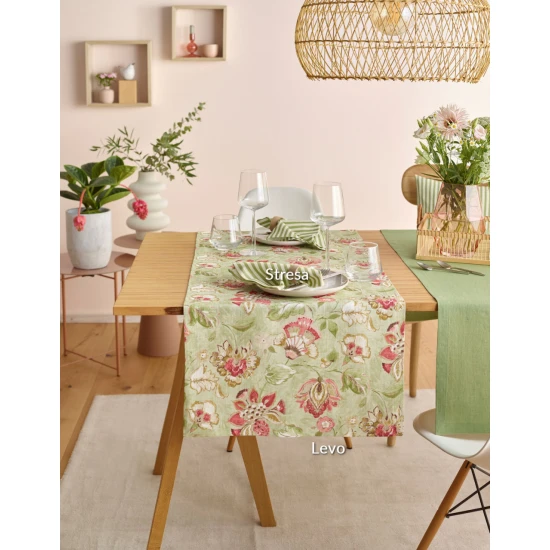 Sander Levo abrosz 120x120cm zöld