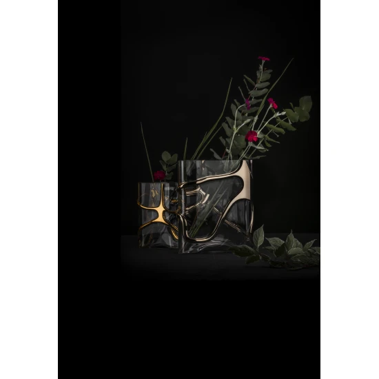 Eisch STARGATE váza arany díszdobozban 297 mm