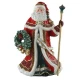 Santa with wreath and staff figura kerámia  33 cm