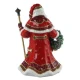 Santa with wreath and staff figura kerámia  33 cm
