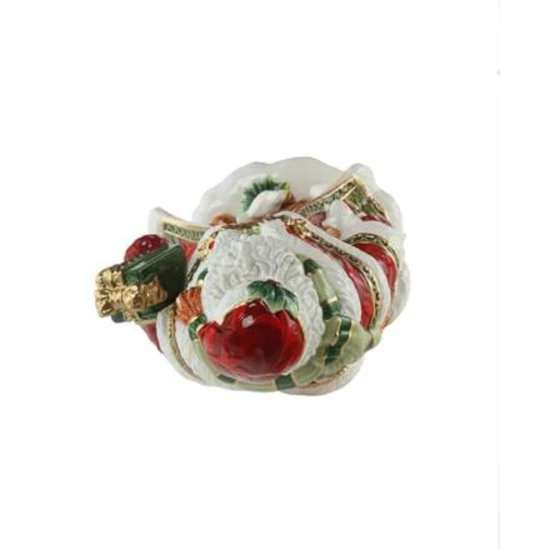 Santa with a gift figura kerámia  32.5 cm