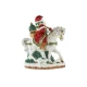 Santa on a horse figura kerámia  20 cm