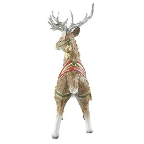 Reindeer with silver antlers figura kerámia  41 cm