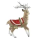 Reindeer with silver antlers figura kerámia  41 cm