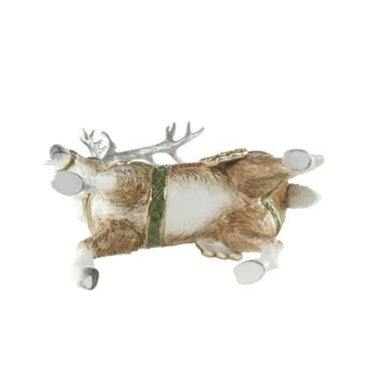 Reindeer with silver antlers figura kerámia  41 cm