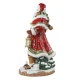 Santa with a lantern figura kerámia  49 cm