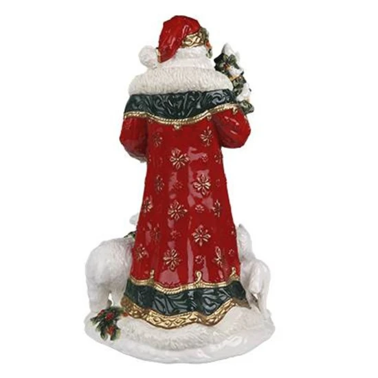 Santa in Winter Forest figura kerámia  46 cm