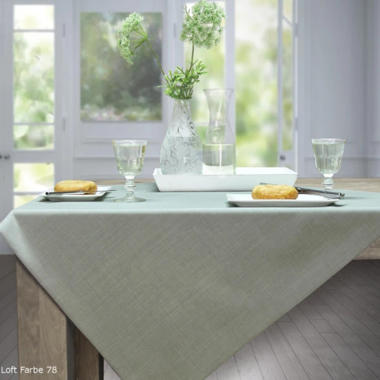 Sander Loft asztalterítő 150x250 cm fáradtzöld