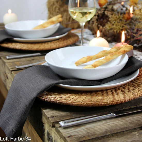 Sander Loft asztalterítő 150 x 300 cm sötét szürke