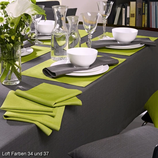 Sander Loft asztalterítő 150 x 300 cm sötét szürke