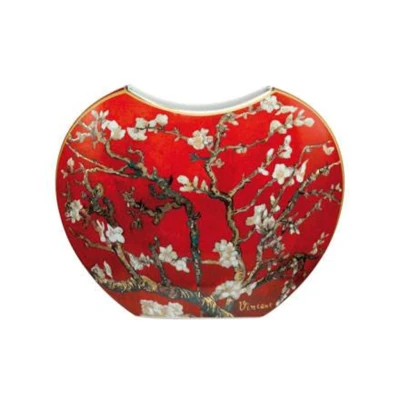 Vincent van Gogh - ALmond tree red váza porcelán  20 cm