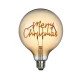 MERRY CHRISTMAS LED-izzószál - villanykörte 17,6 cm