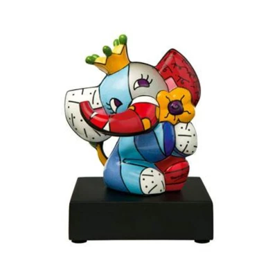 Romero Britto Spring Elephant figura porcelán  13.5 cm