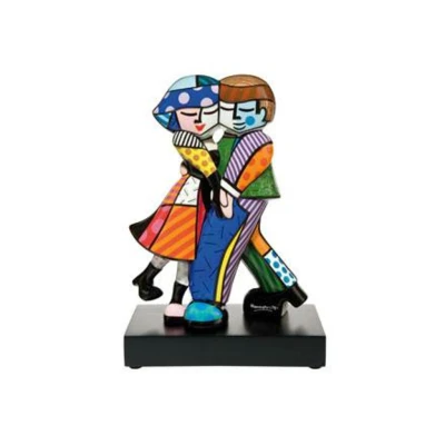 Romero Britto Cheek to Cheek figura porcelán  23.5 cm