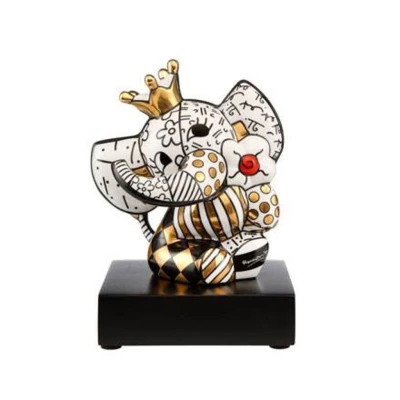 Romero Britto Golden Spring Elephant figura porcelán  14 cm