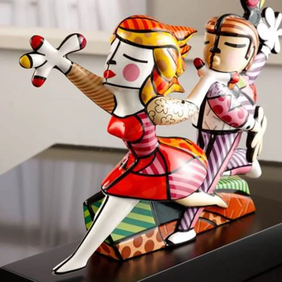 Romero Britto - Love Blossoms figura porcelán  56 cm